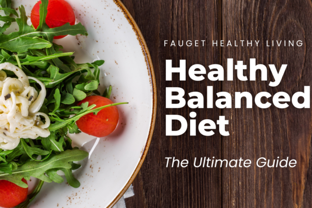 Healthy Eating Plate with Fruits, Vegetables, and Proteins