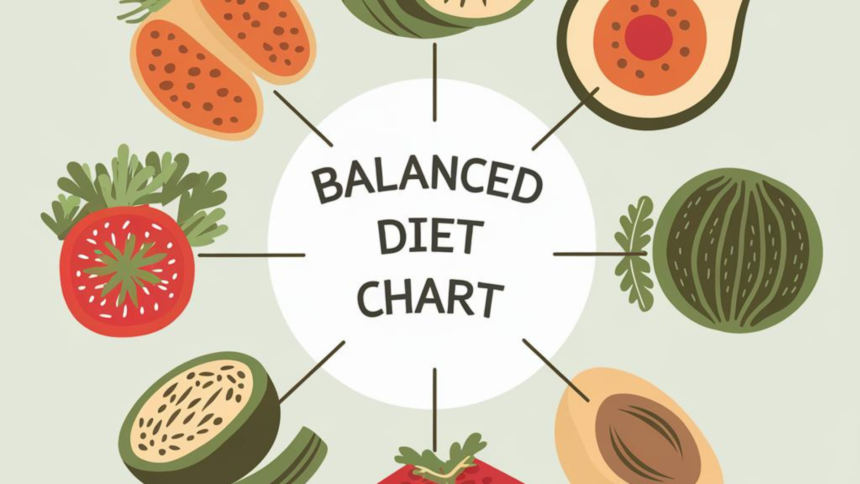 Balanced diet chart for kids with meal recommendations