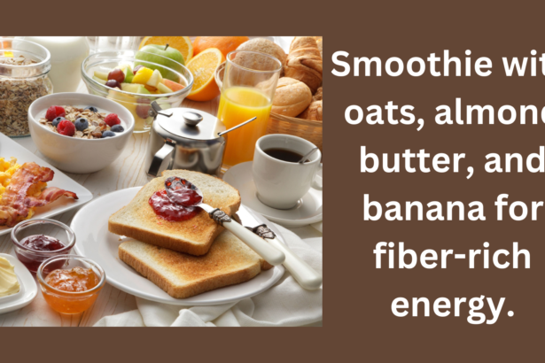 High-protein breakfast smoothie for energy boost